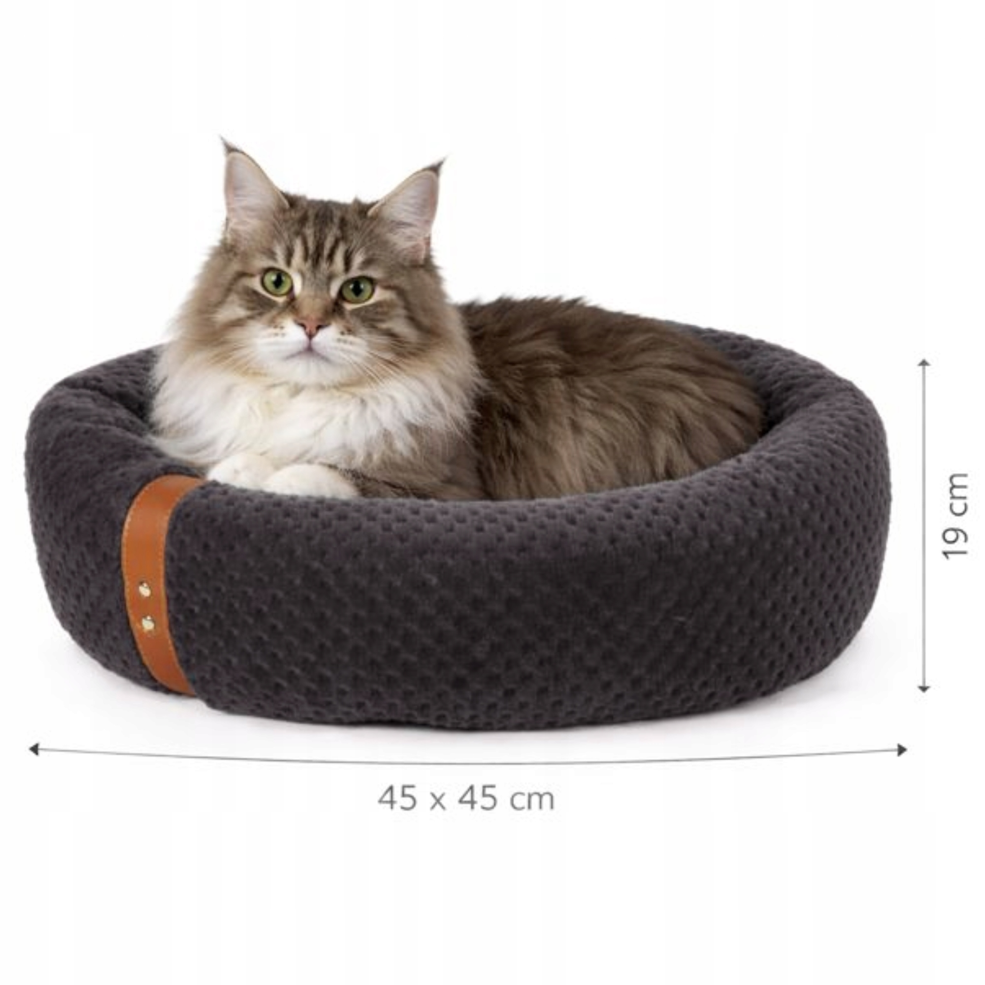 Levně Pelíšek pro psa a kočku kulaté, měkké Paloma, 45x45x19