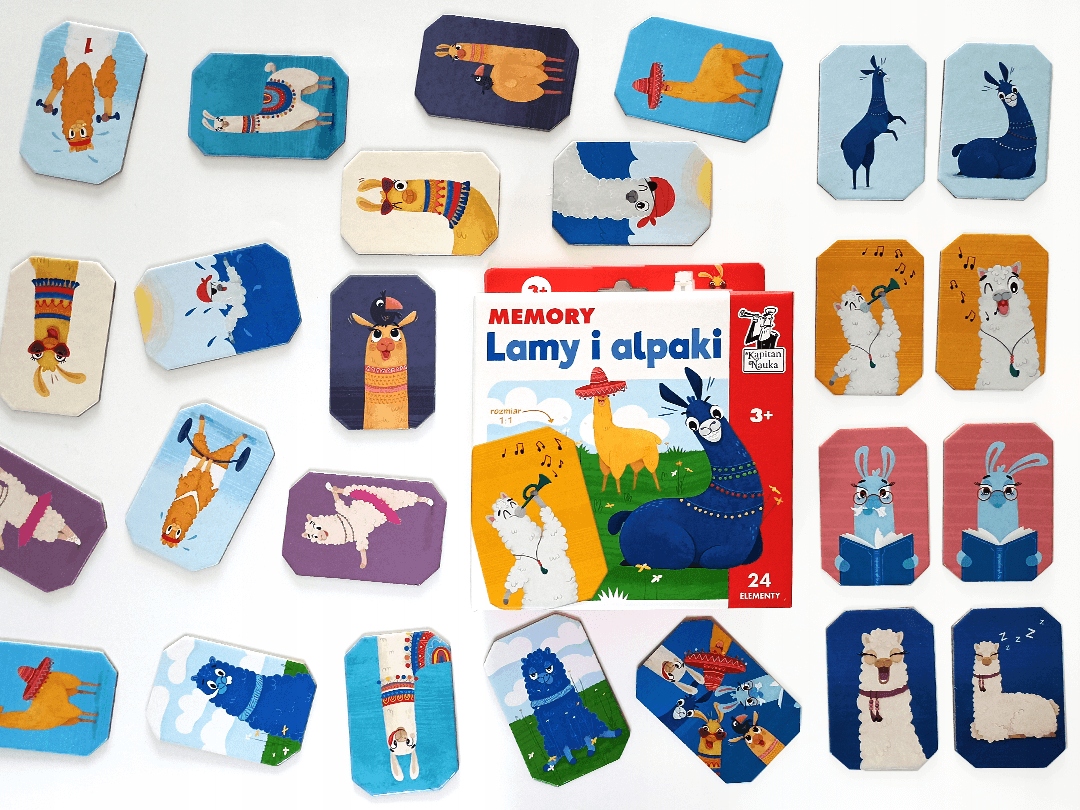 Lamy i alpaki. Memory dla dzieci. Kapitan Nauka EAN (GTIN) 5903699821602
