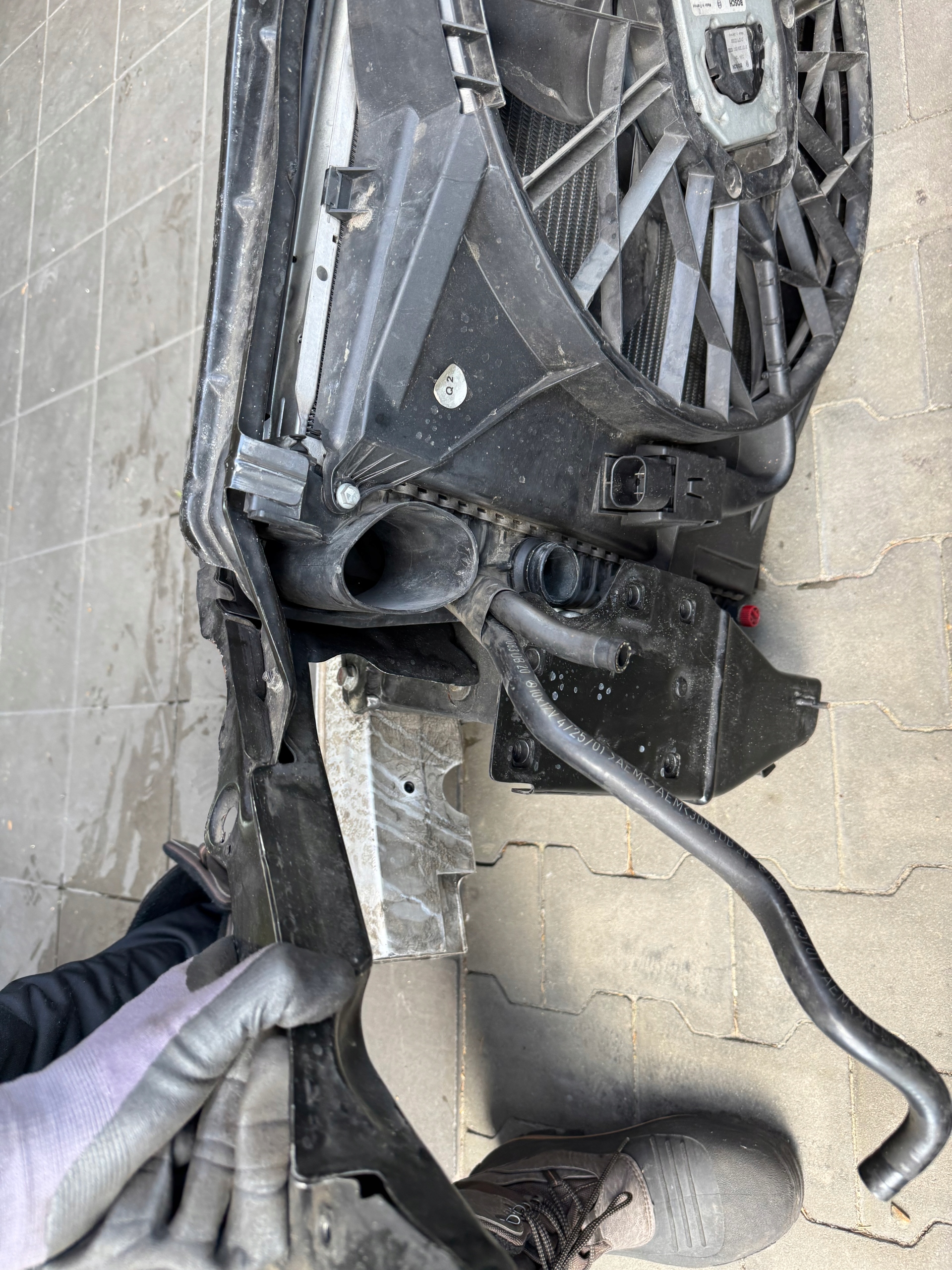 front body wall front sider radiator MERCEDES SL 500 R230