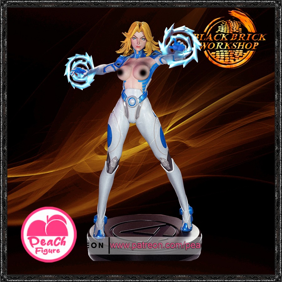 Neviditelná Žena Nevymalovaná PeachFigure Měřítko 1/9 (200 mm) (nsfw) 3D tisk