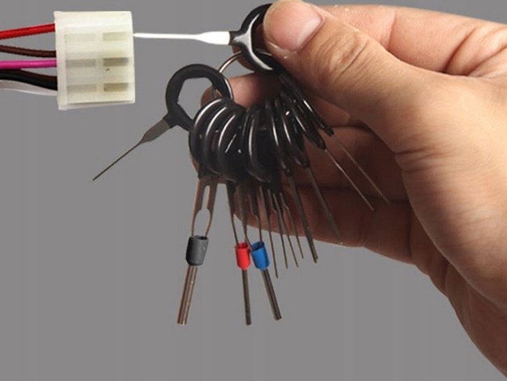 KLUCZE WYJMAKI DO DEMONTAŻU PINÓW ZESTAW 18szt Marka bez marki