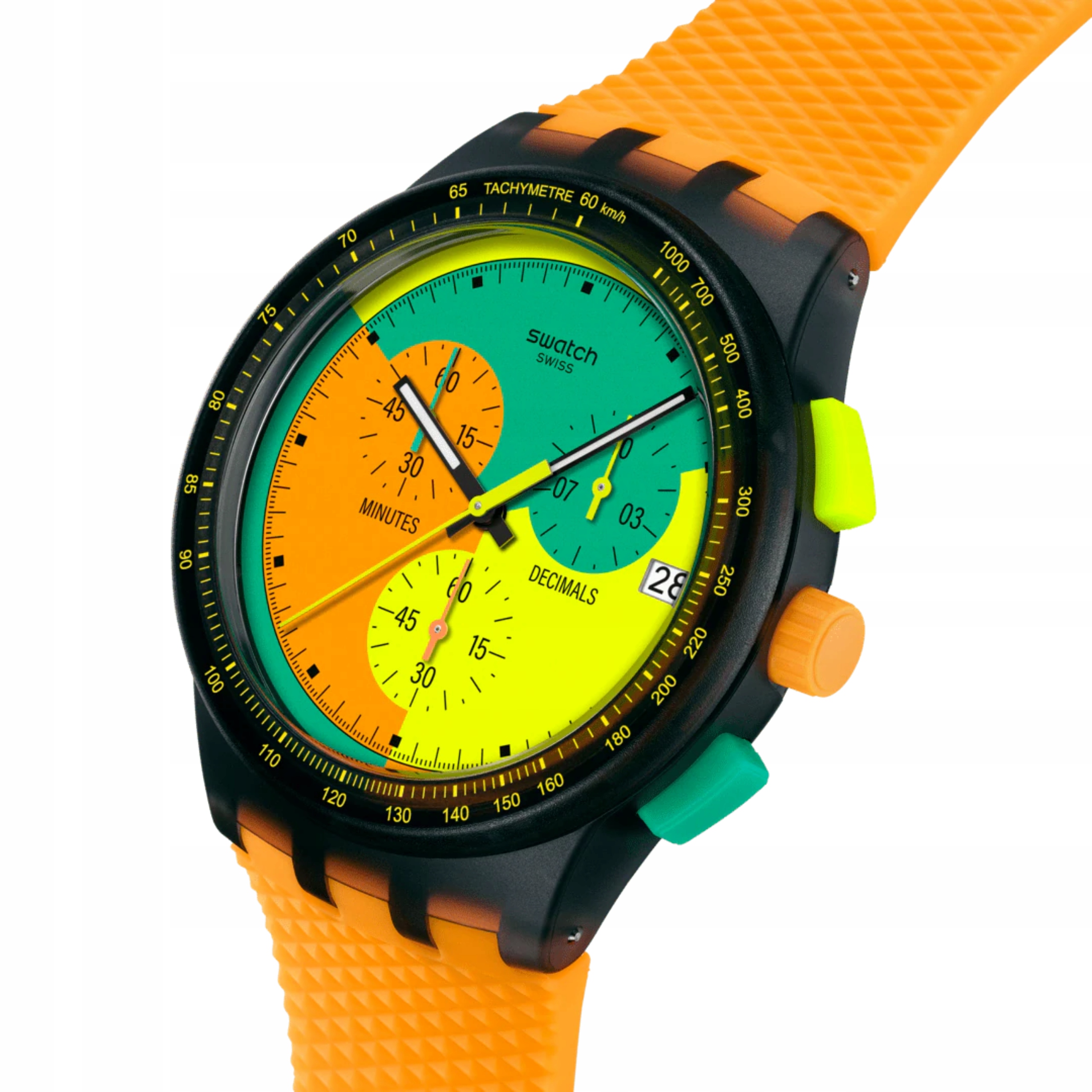 Zegarek Swatch Neon Signal Flag Pay! Pomarańczowy Funkcja płatnicza Nowy
