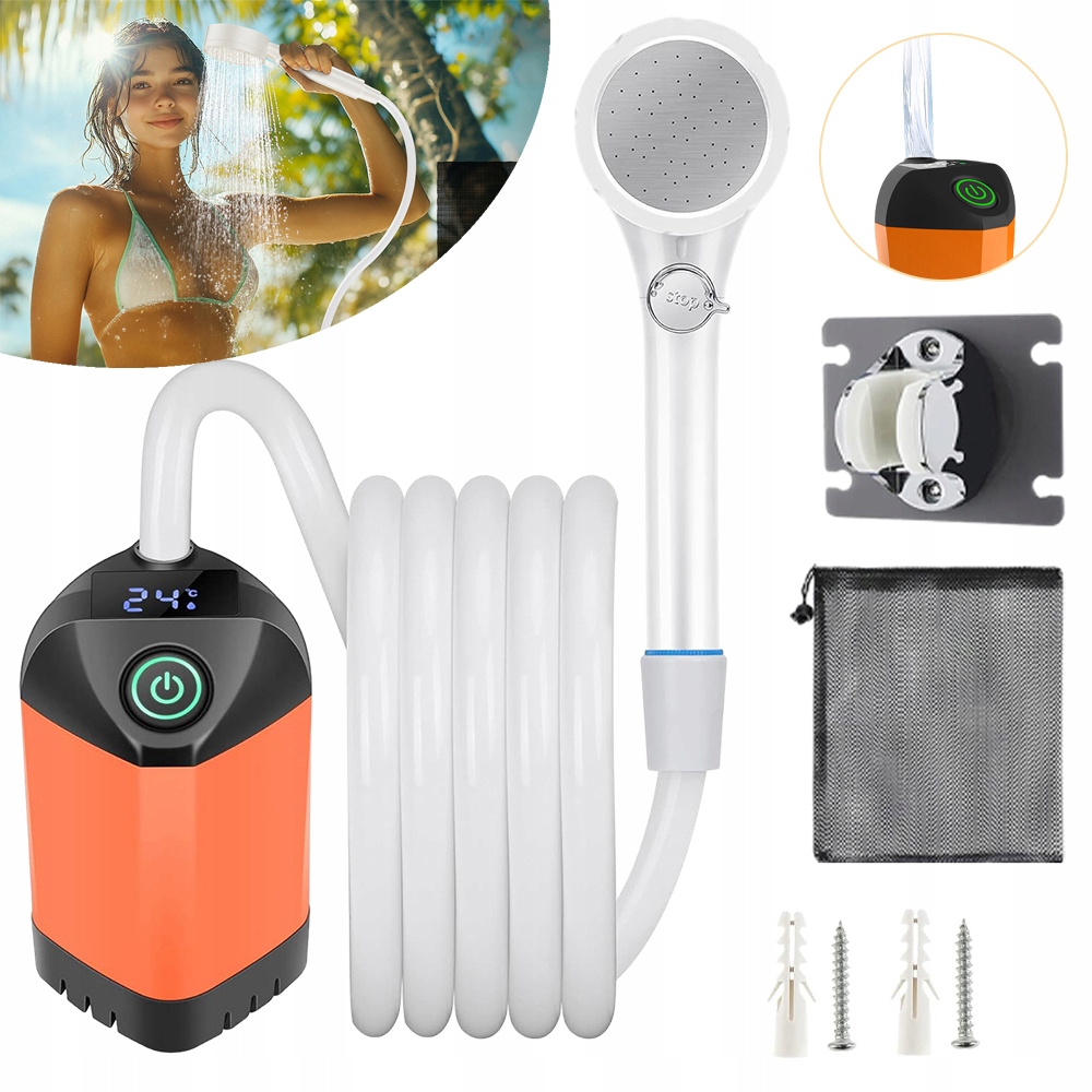 Kempingová Turistická Sprcha Pod Stan S Přenosnou Polní Sprchou 4800 Mah