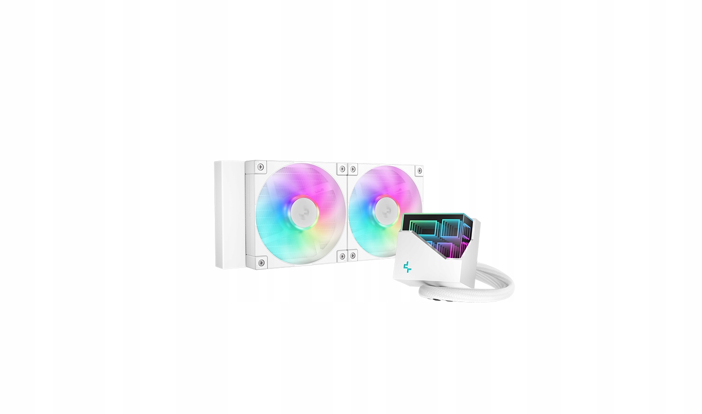 Deepcool Liquid Cpu cooler LT240 Wh Argb Intel, Amd