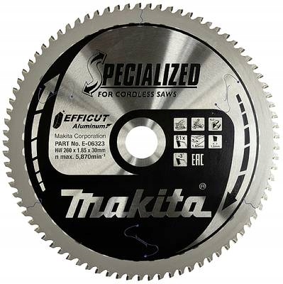 Makita kotouč pilový hliník Efficut 260x1.85x30 mm 81 zubů E-06323