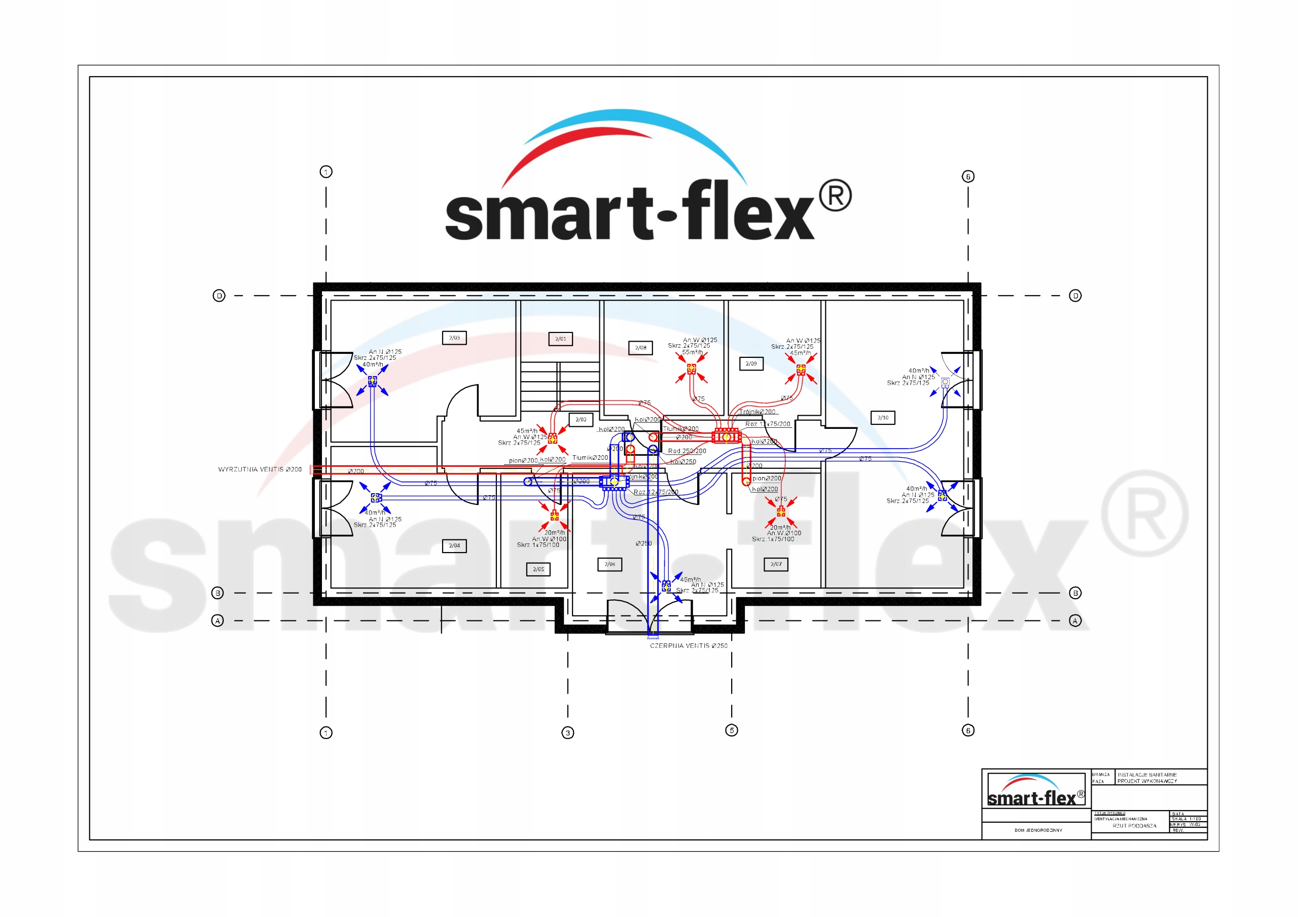 Projekt wentylacji mechanicznej SMART-FLEX