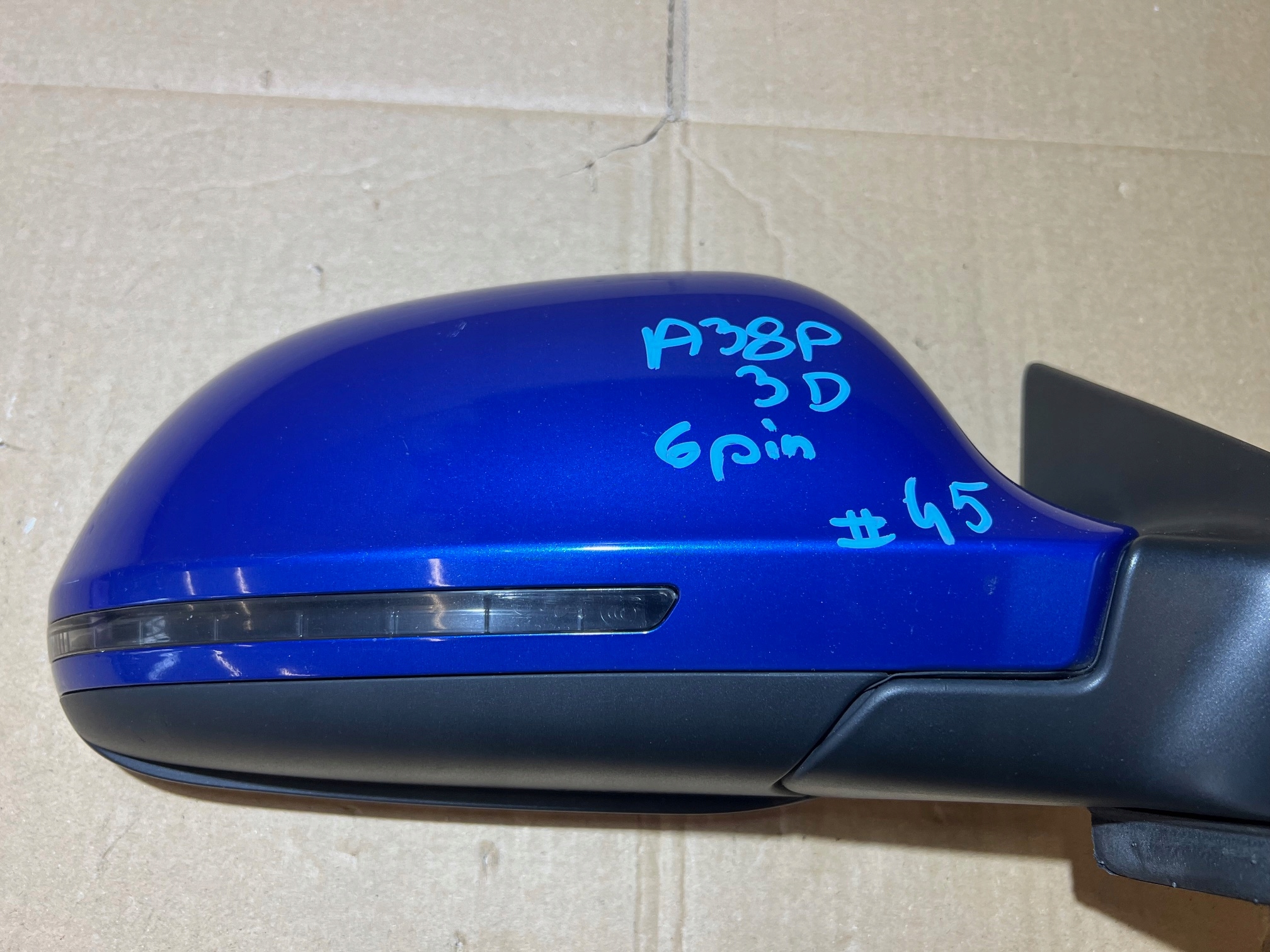 AUDI A3 8P 3D LIFT mirror right 6PIN