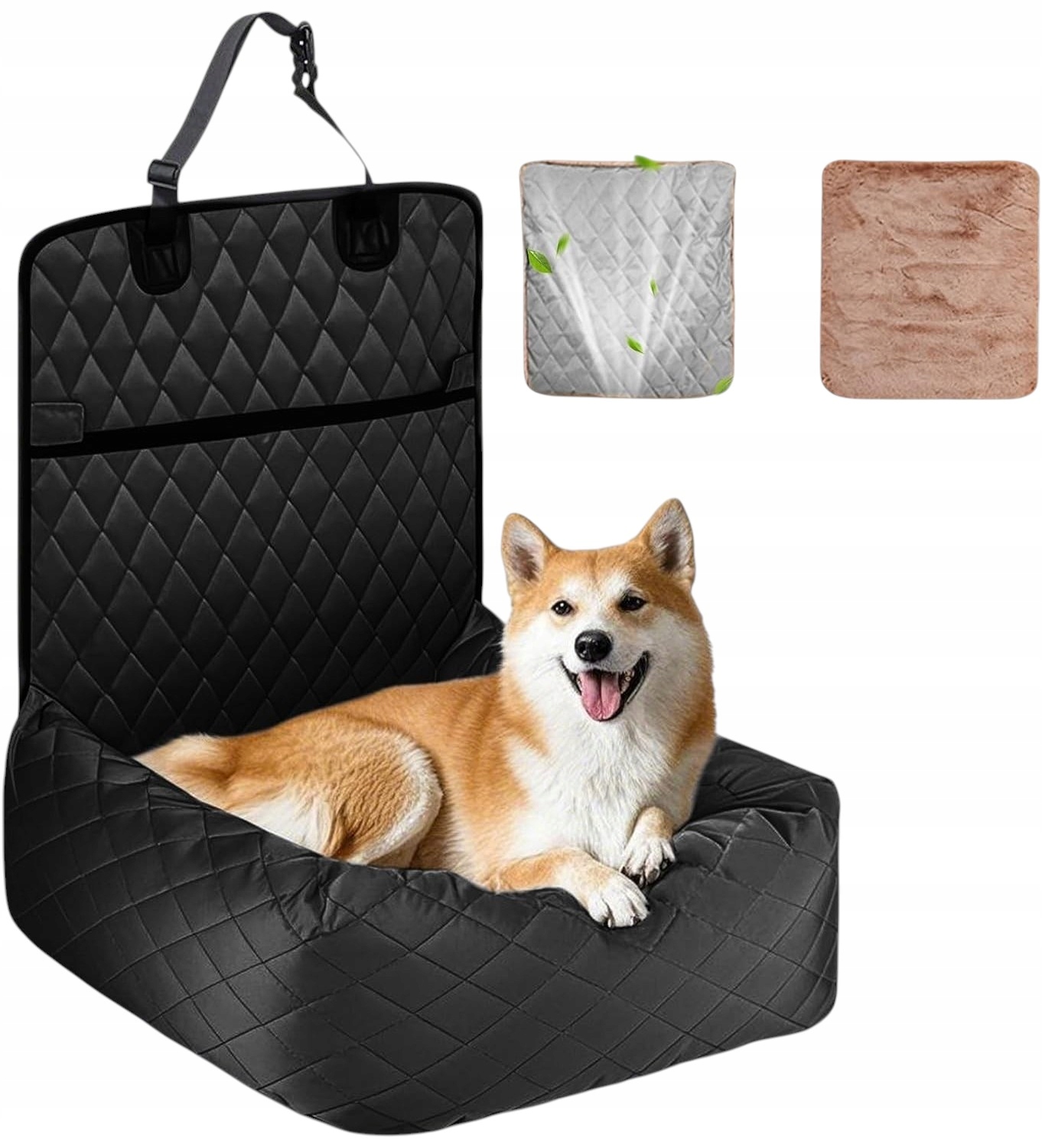 Levně DogLemi Autosedačka pro psa 2v1 Booster Pelíšek do 15 kg x