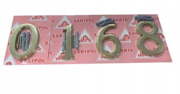 CYFRA MOSIĘŻNA NUMER NA DOM 10CM