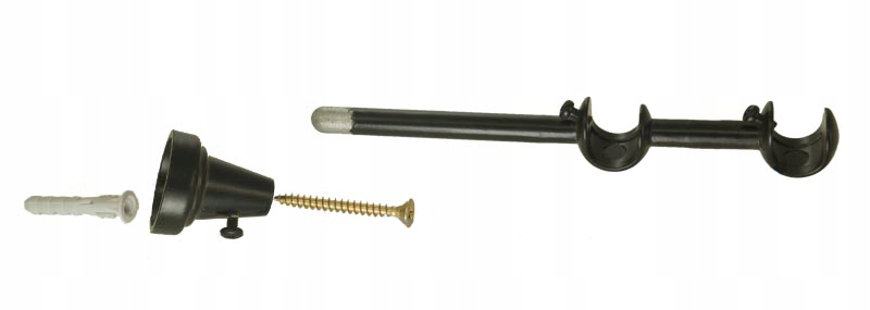 Karnisz metalowy BASIC fi 19 pojedynczy 110 cm Średnica drążka 19 mm