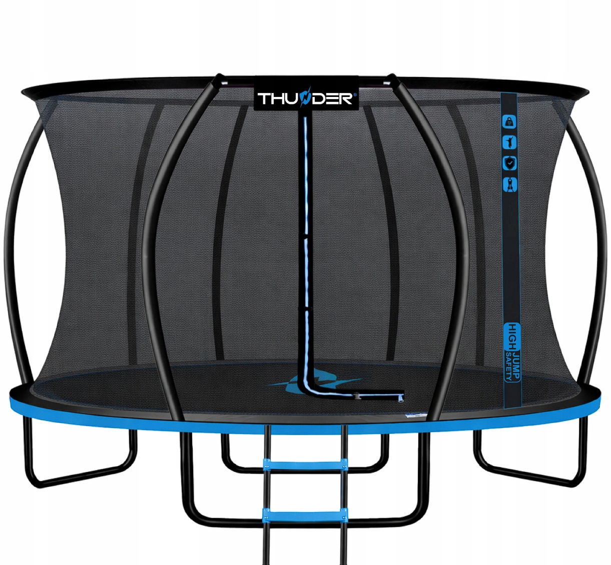 Trampolina Ogrodowa Z Siatką Drabinką 435 cm Ft 14 (427-435 cm)