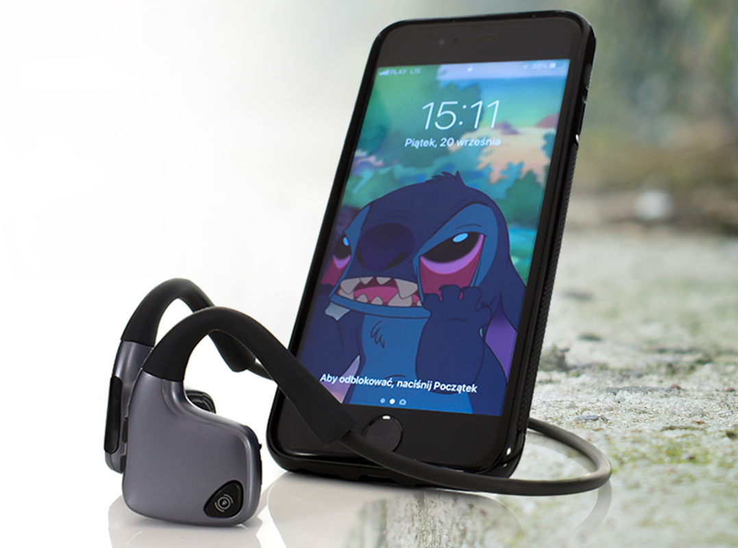 SŁUCHAWKI SPORTOWE BLUETOOTH KOSTNE DO BIEGANIA BT Marka Webski