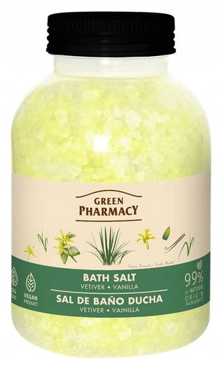 Green Pharmacy Sól do kąpieli Wetyweria i Wanilia 1000 g