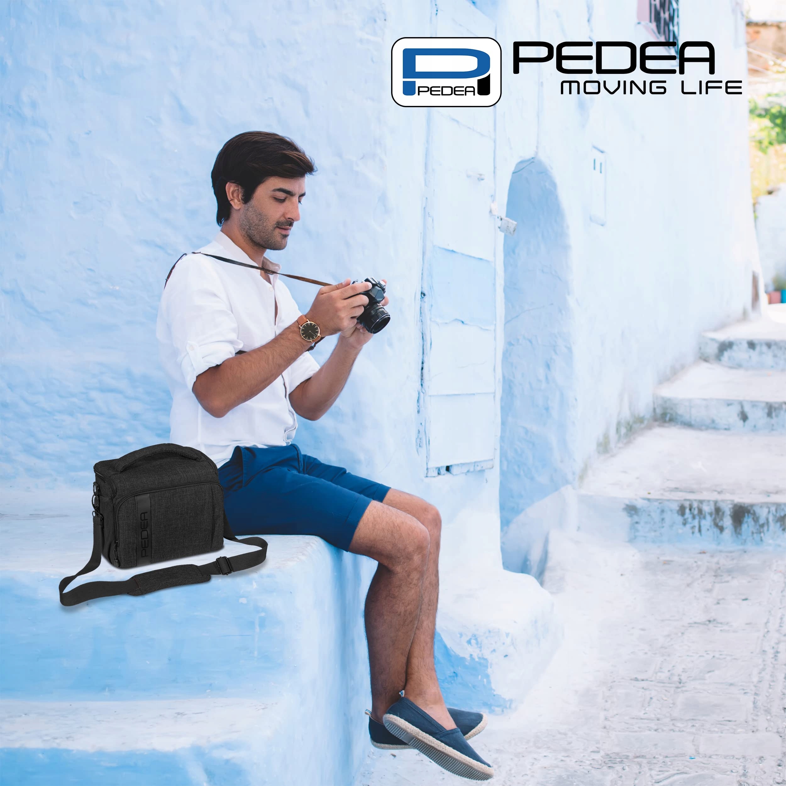 PEDEA Torba Na Aparat XL Czarna Do Lustrzanek DSLR Z Pokrowcem — miniatura 6