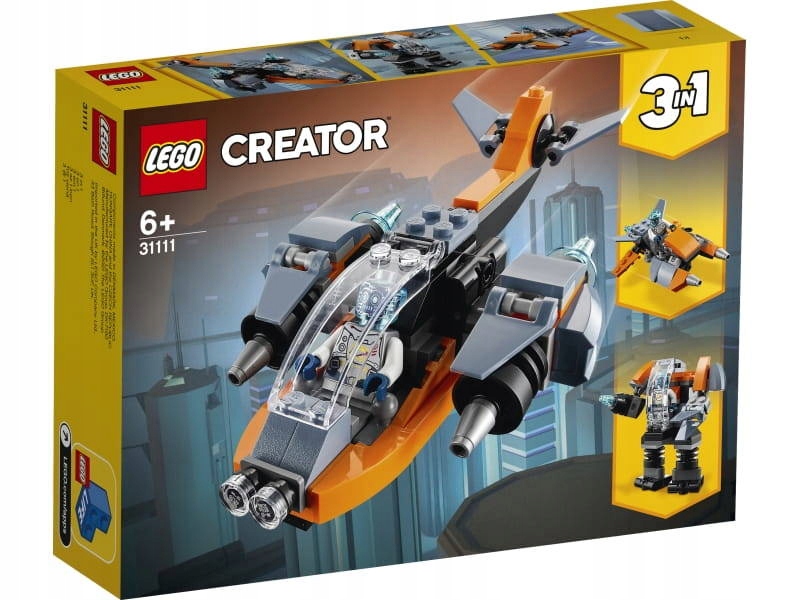 

3w1 Lego Creator 31111 Cyberdron zestaw klocki