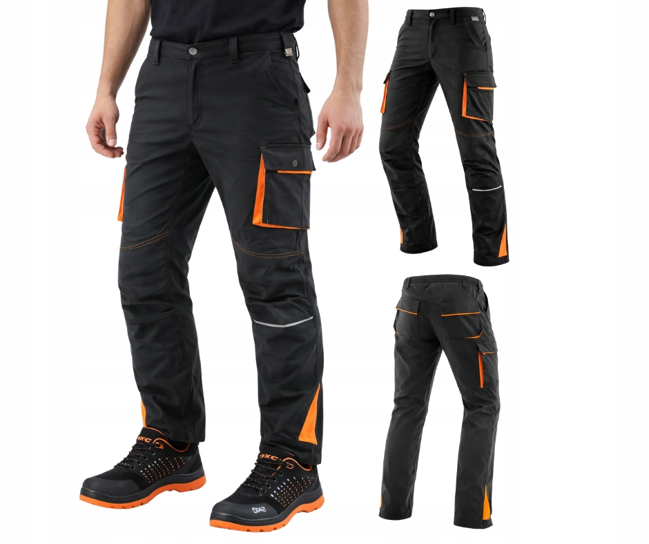 Elastické strečové Pracovní kalhoty Bozp spandex Lehké pohodlné Komfortní 52
