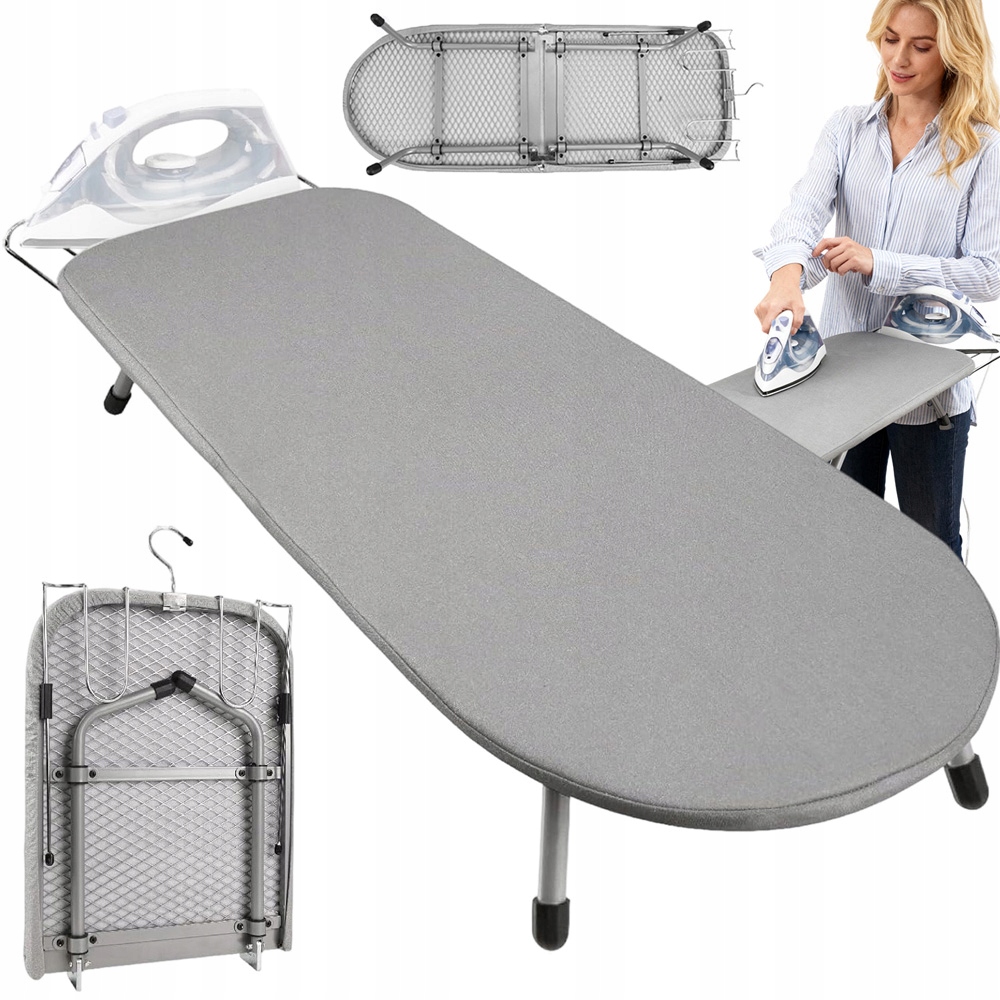 Levně Žehlicí Prkno Na Stůl 83X31 CM, Lehká Skládací Rukojeť, Žehlička