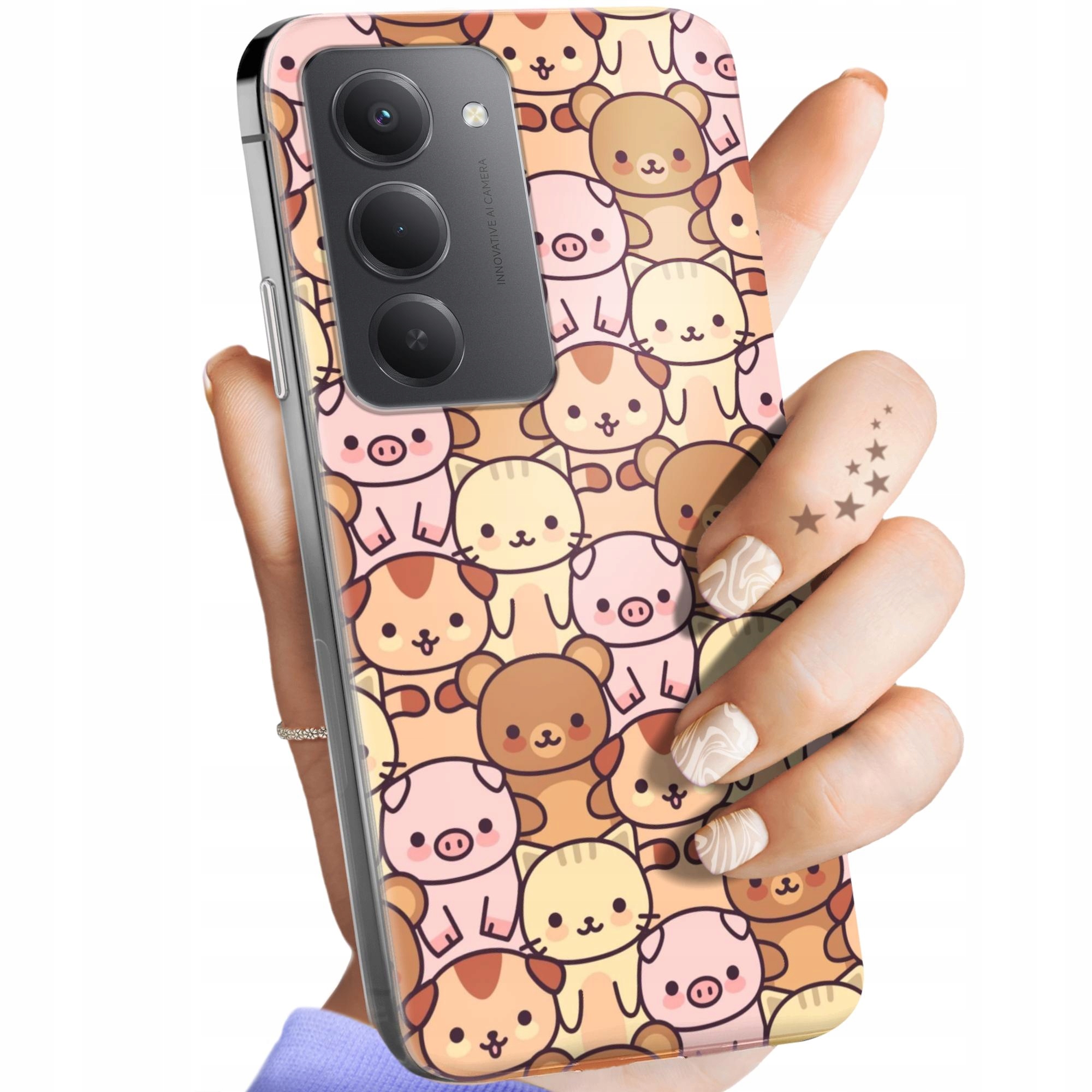 Etui Do Xiaomi Redmi 15 15 5G Zwierzęta Pieski Kotki Lamy Domowe
