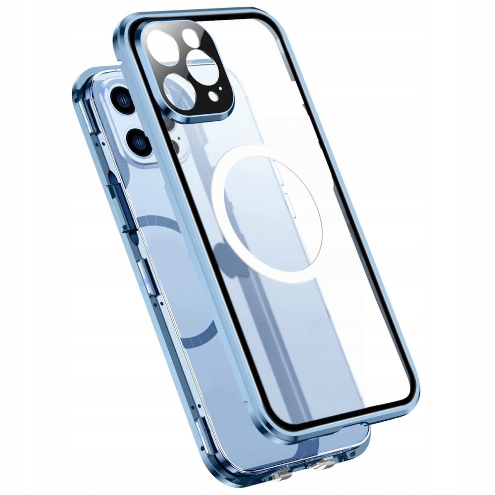 Magnetické Pouzdro Dual Glass MagSafe pro iPhone 13 Pro Max, Kryt, skleněné