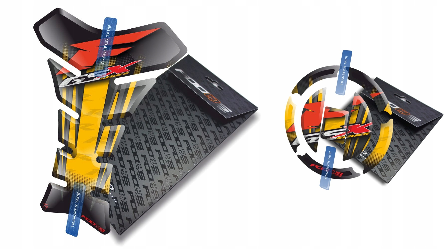 Tank-pad Cap-pad od firmy Fooqs pro Suzuki Gsx-f 600 650 750 Žlutý