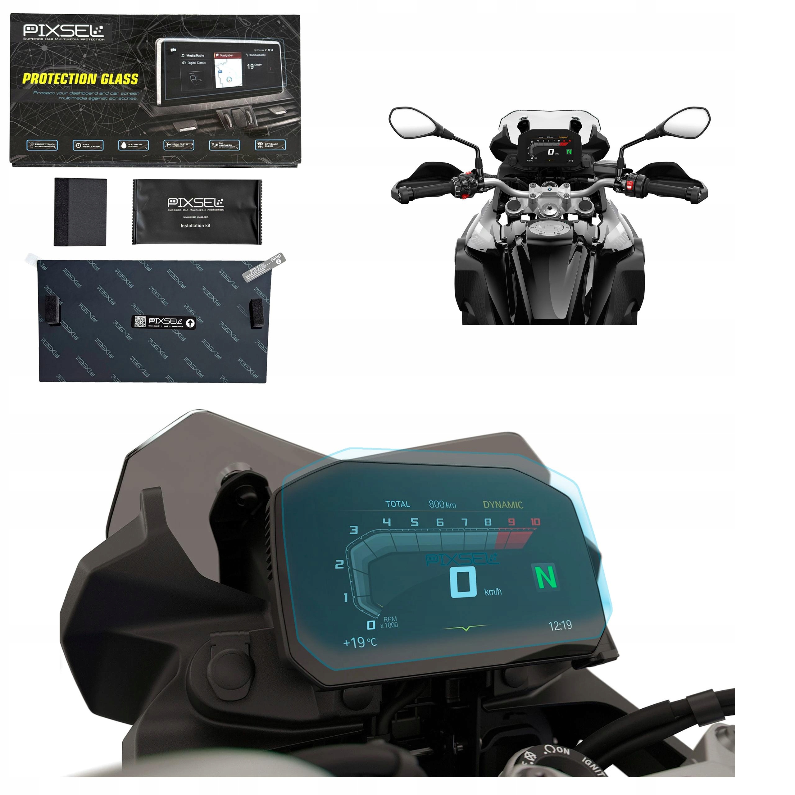 Antyodciskowe Matowe Szkło Ochronne Bmw F750/800/850 GS-8.6“