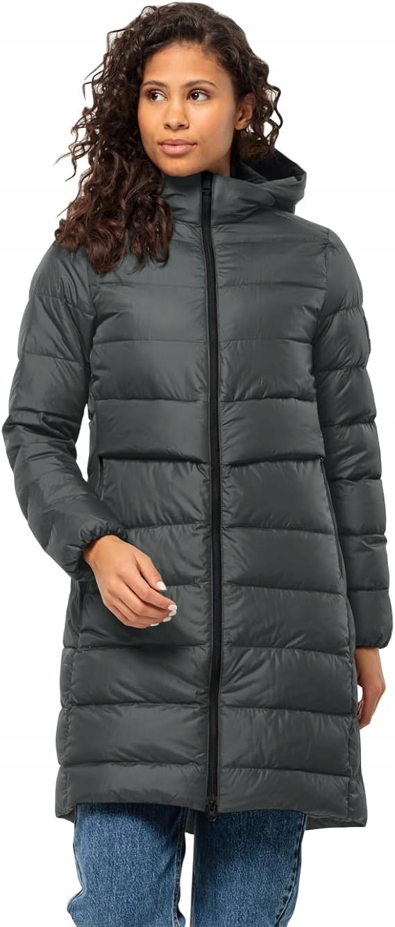 Płaszcz Puchowy Jack Wolfskin Lenauplatz Damski M Phantom