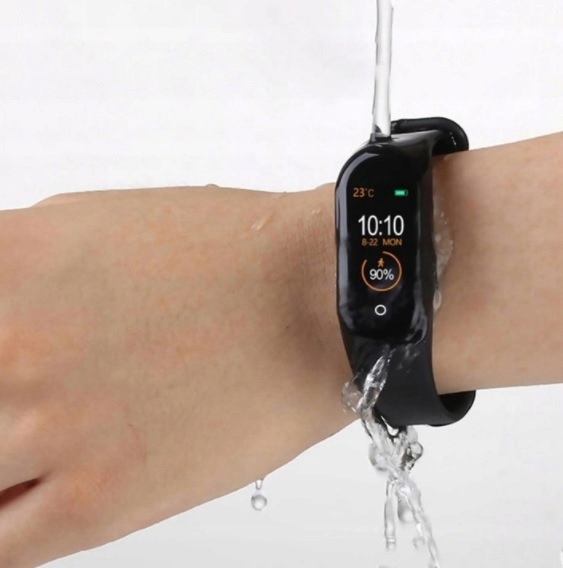 M4 PRO OPASKA SPORT SMARTWATCH SMARTBAND ZEGAREK Materiał paska guma