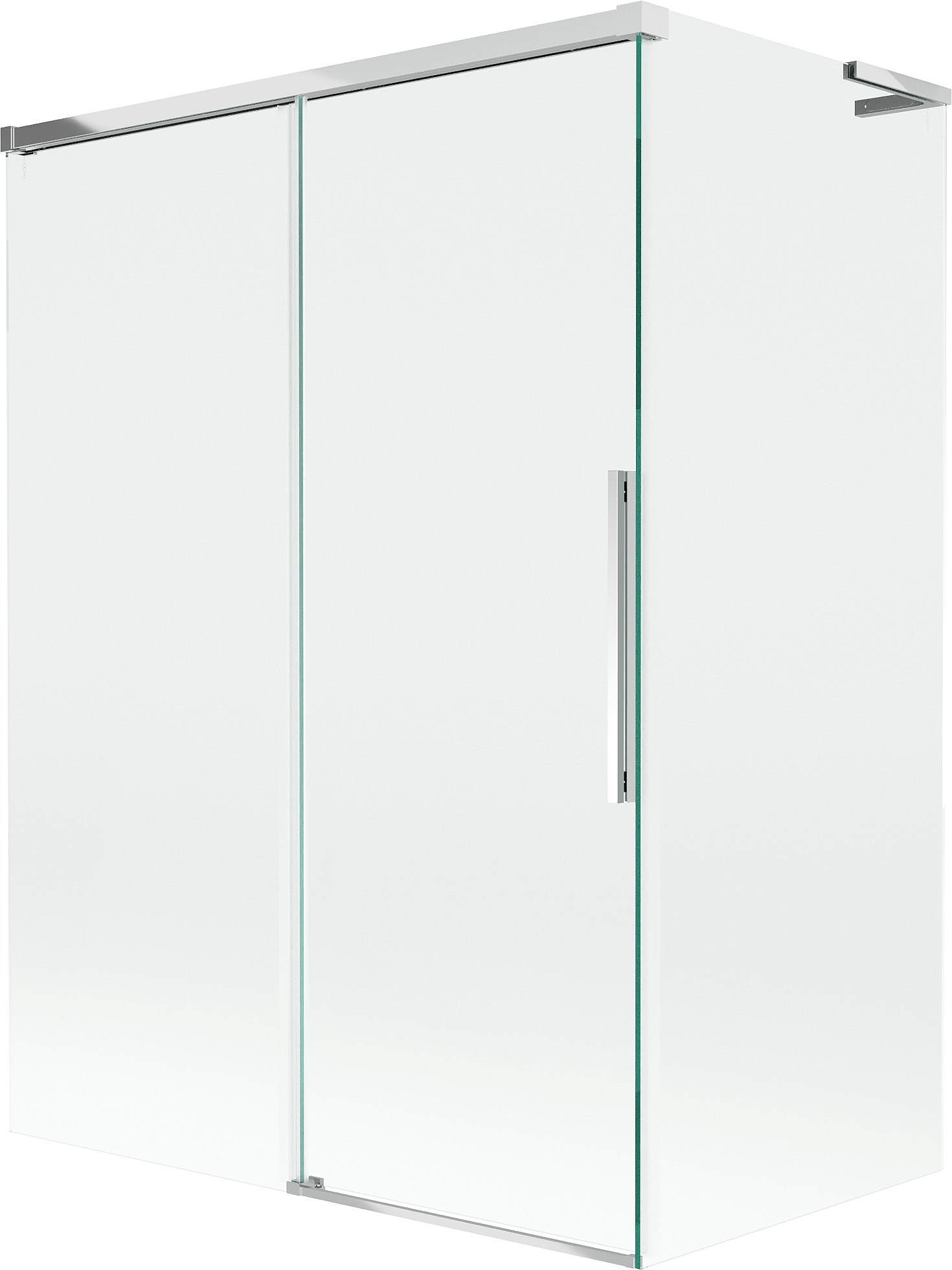 Mexen Rox L Parawan Nawannowy 2-SKRZYDŁOWY 120 70X150 Transparent Chrom