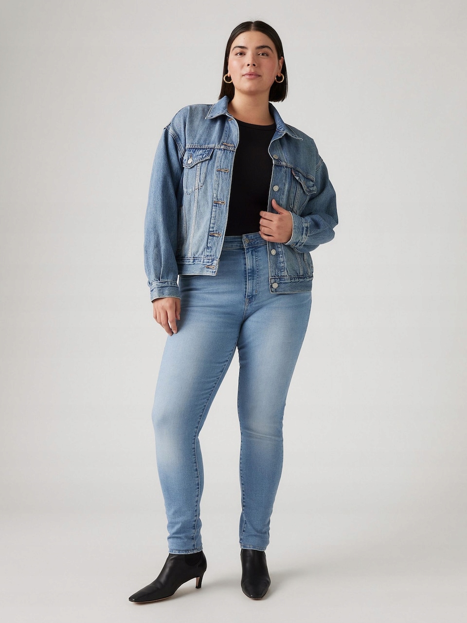 Levi's Jeggings Džíny Plus Size Ve Světle Modrém Odstínu 30/32 6FA
