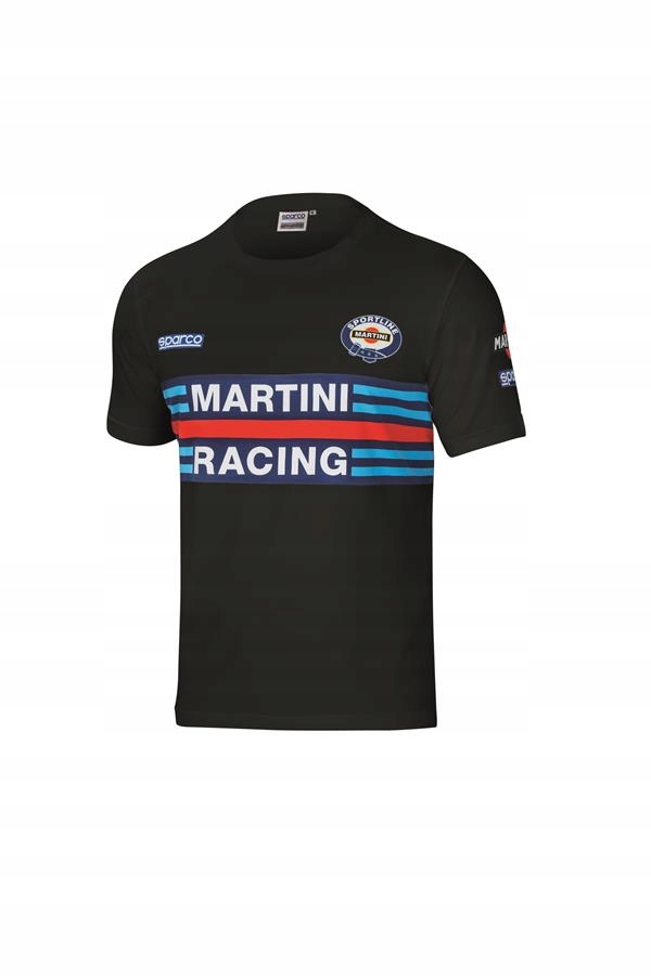 Tričko Sparco Martini Racing čierne veľ XL