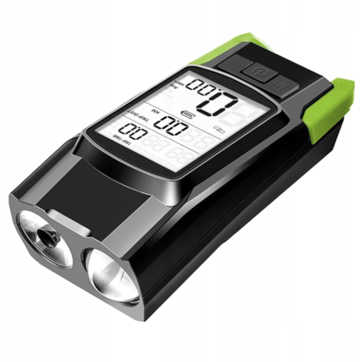 Světlo Na Kolo Výkonné Led Akumulátor Přední Počítadlo Zvonek Klakson -s-