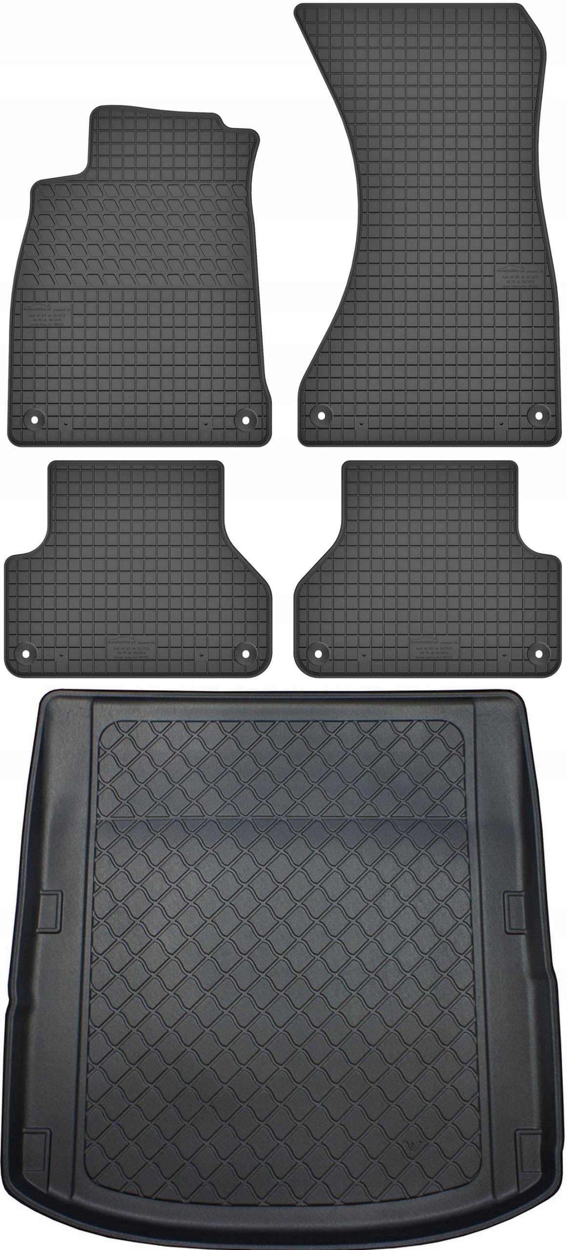 Audi A4 B9 Sedan 2015 Koberce s rohožou
