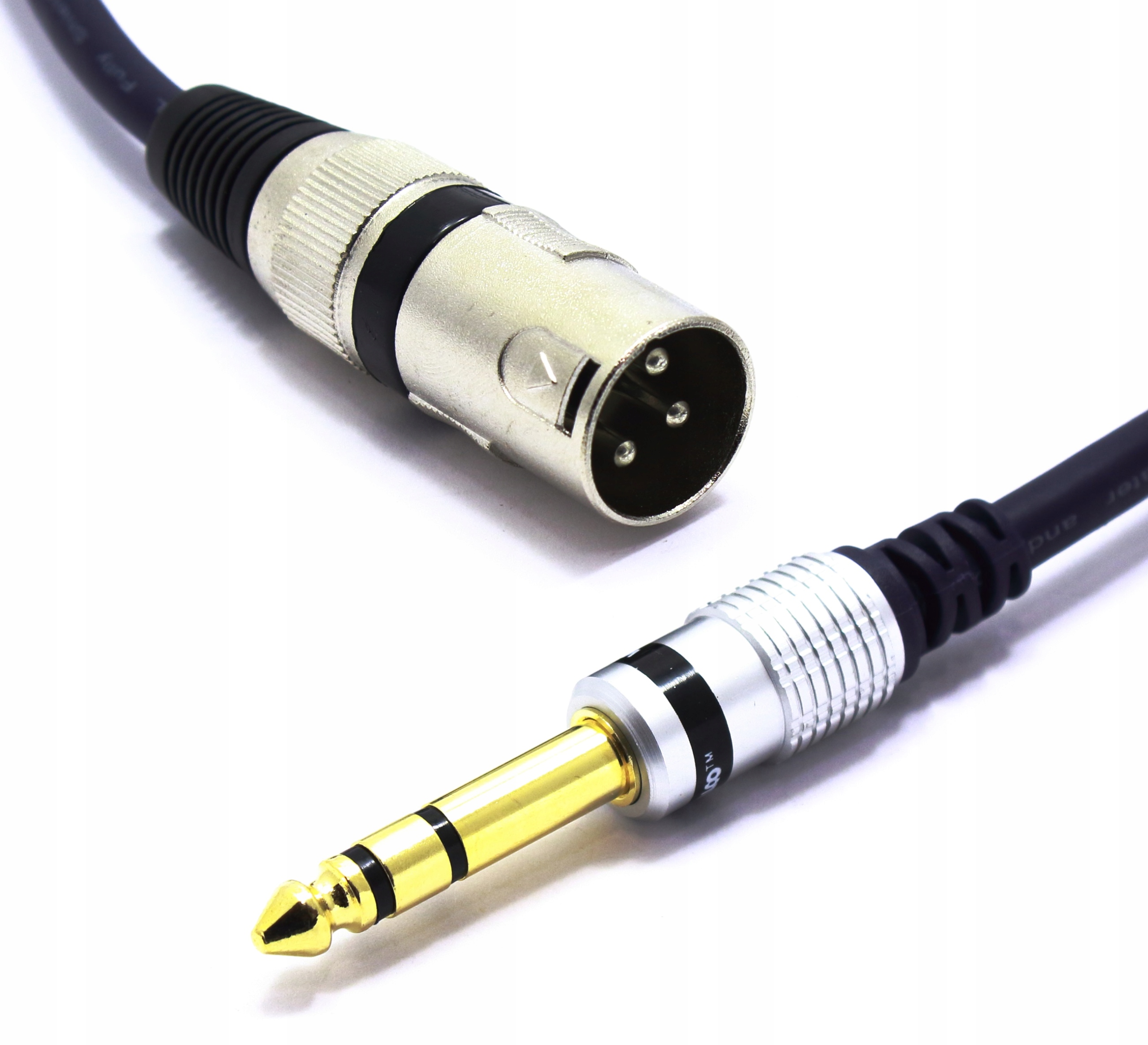 KABEL MIKROFONOWY JACK 6,3 STEREO WTYK XLR 1M