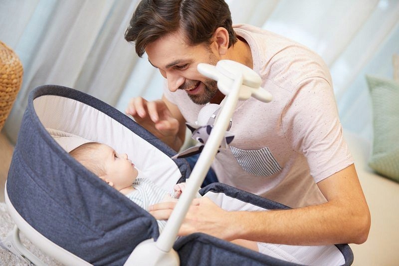 WIELOFUNKCYJNY LEŻACZEK-BUJACZEK 3W1 TINY LOVE Kolor Odcienie niebieskiego