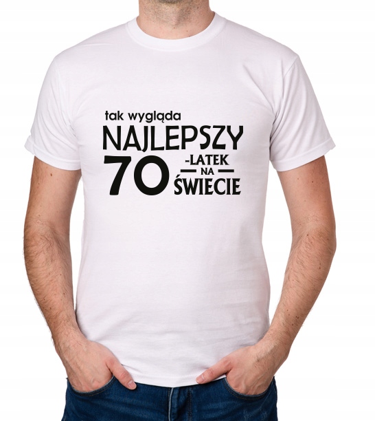 

koszulka Najlepszy 70-LATEK 70 Urodziny prezent