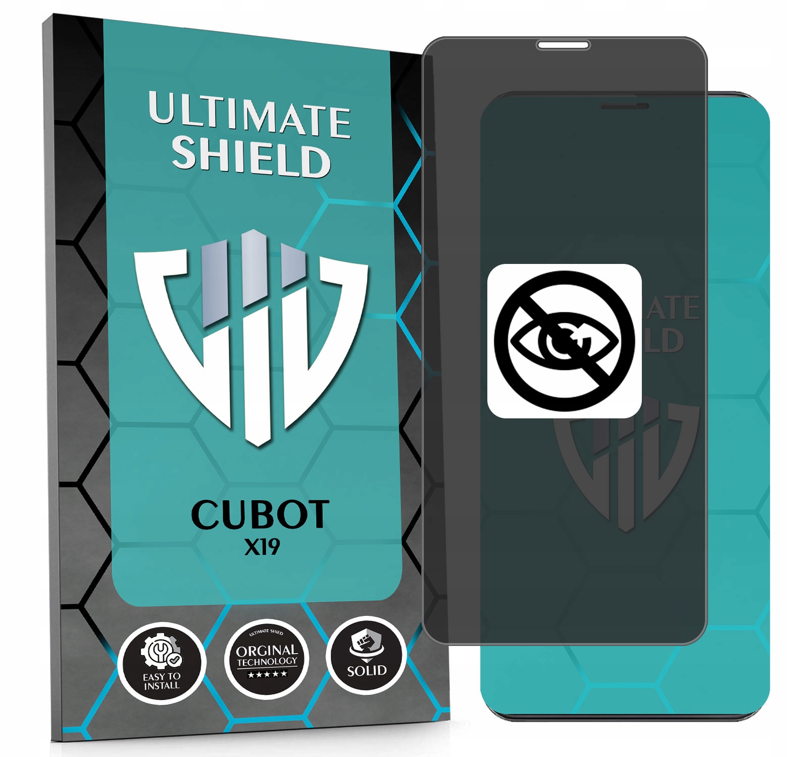 Sklo 5D Privacy Anti-spy Pro Cubot X19 Hydrogelové Matné