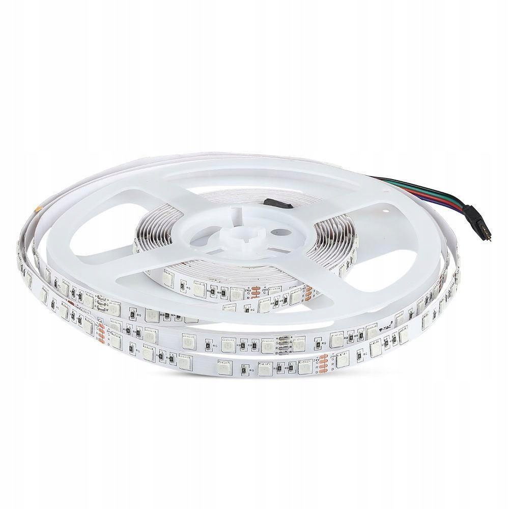 V-tac Led pásek SMD5050 600LED 24V IP20 10mb 7W/m VT-5050 60-IP20-7 Rgb