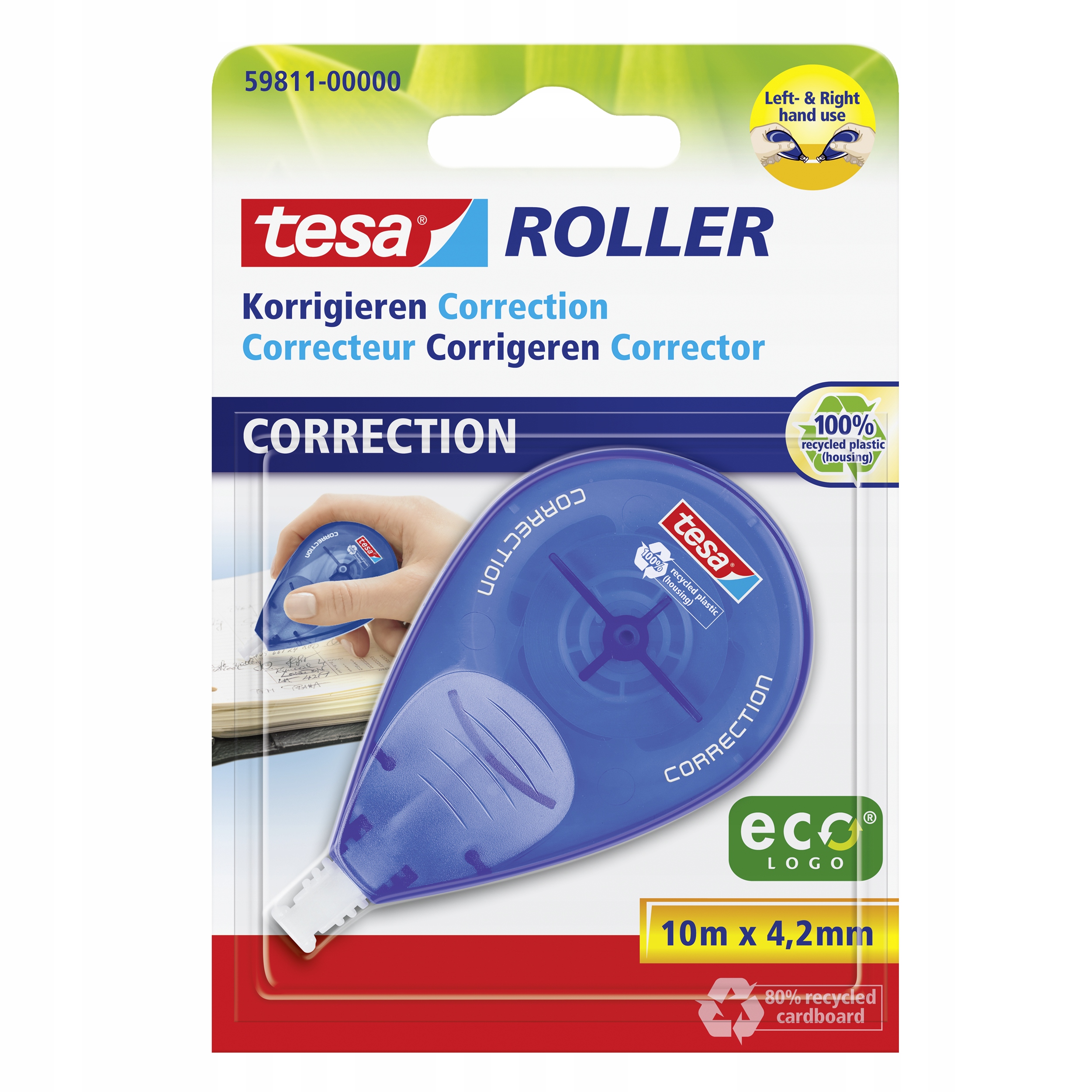 

Tesa EcoLogo jednorazowy Korektor w taśmie 10m