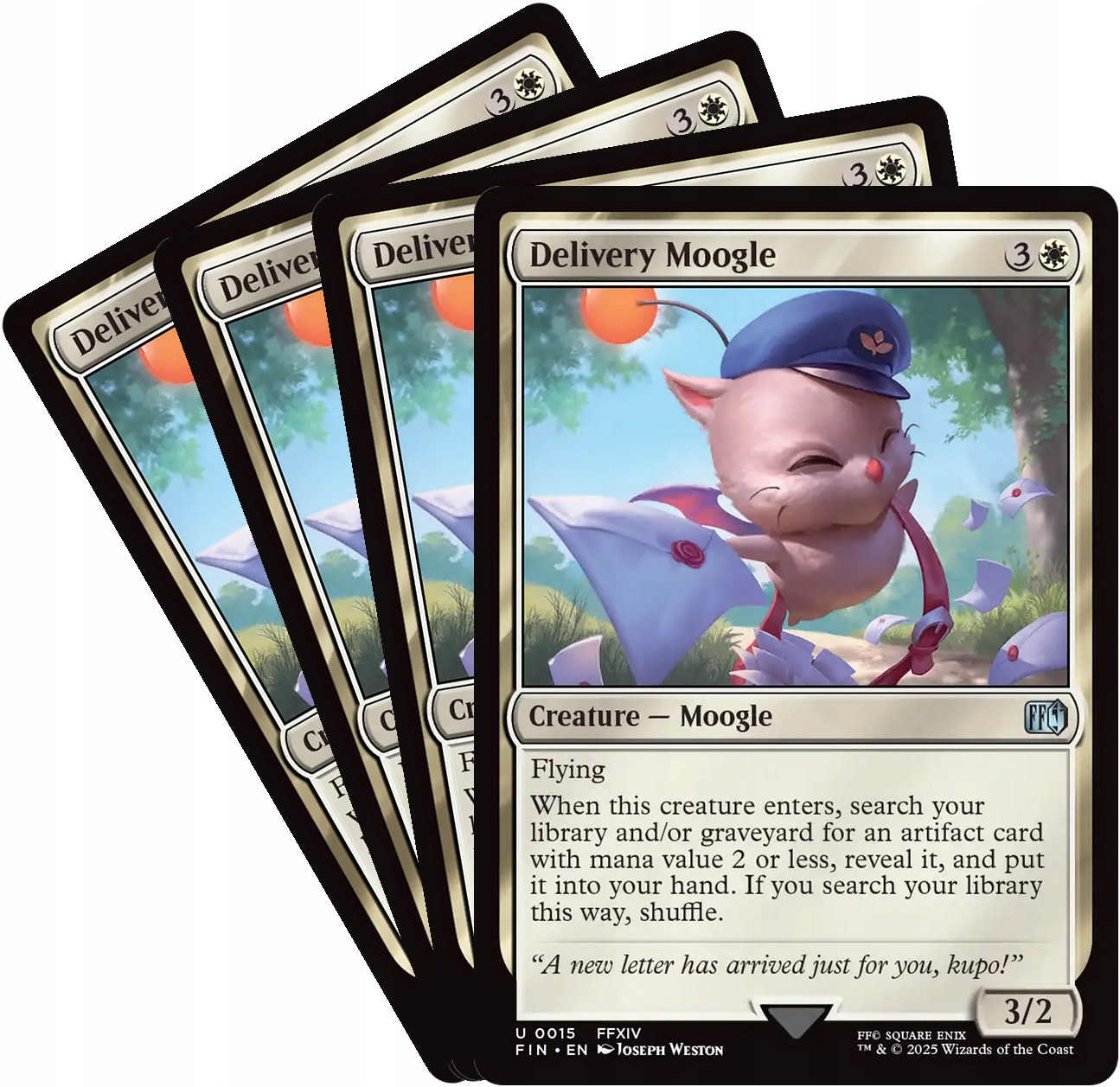 [mtg] Playset: 4x Delivery Moogle (fin)