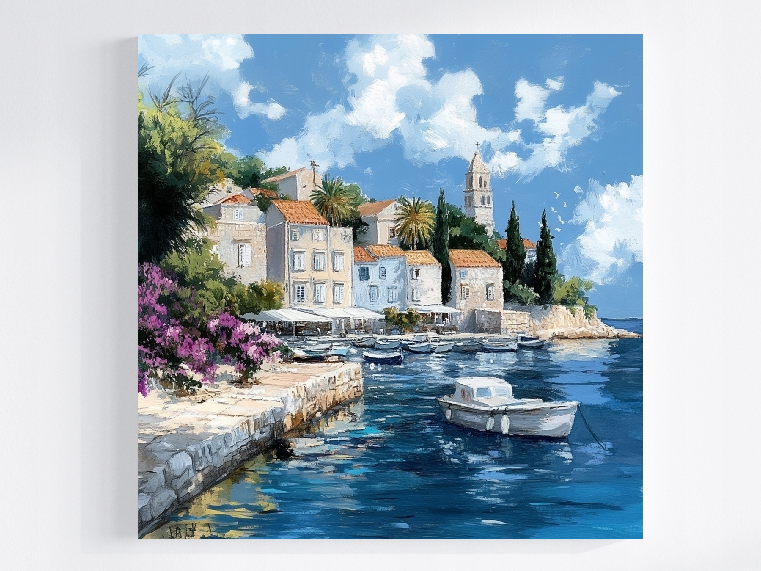 Obraz Na Plátně Canvas Krajina Jižní Chorvatsko Hvar Promenáda 80x80