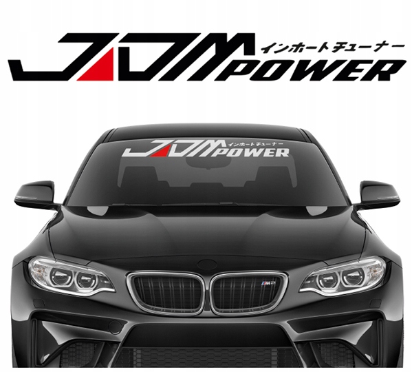 Naklejka na samochód szybę Blenda Pas Przedni Jdm Power China 95x11,3