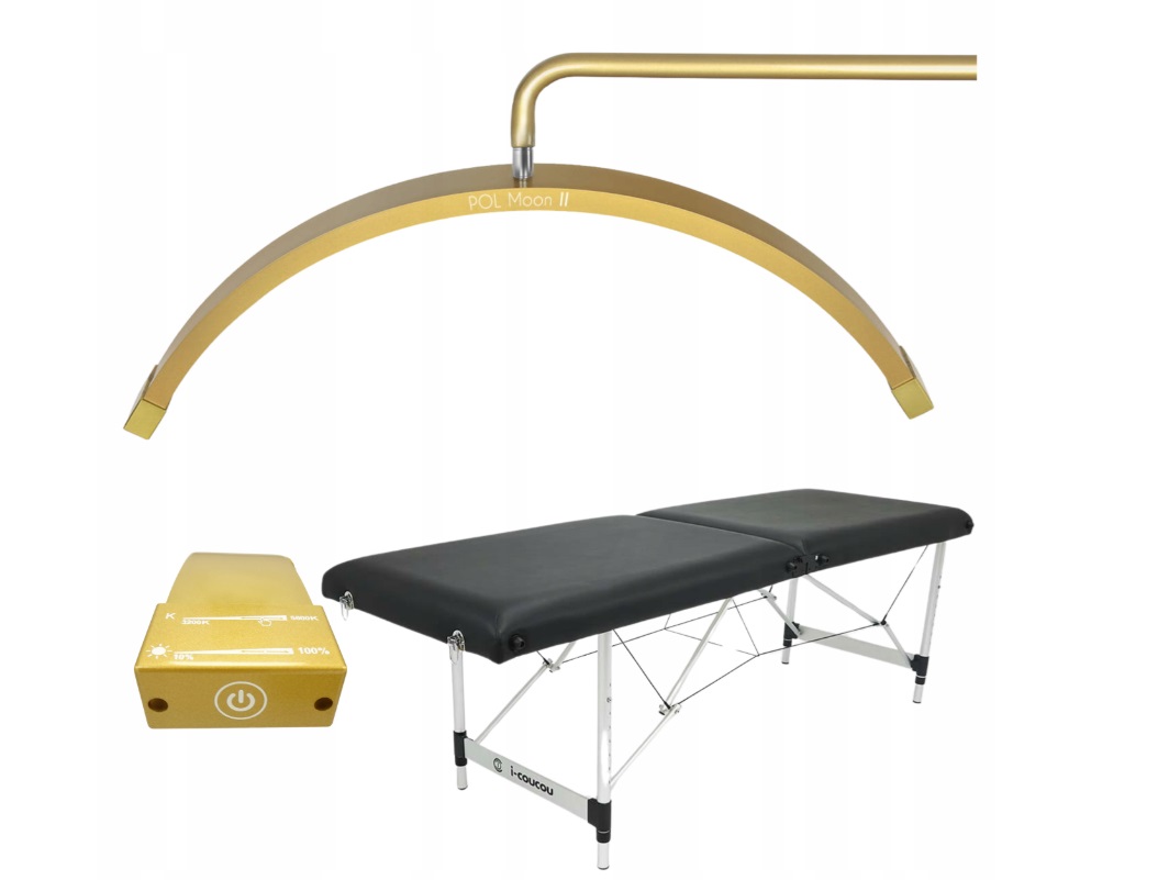 Kosmetická Led lampa Nastavitelná Zlatá Lůžko Kosmetické Stylizace Řas
