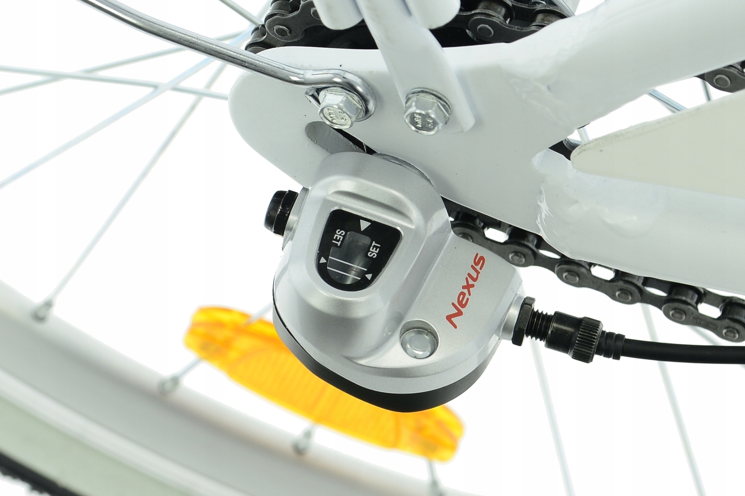 Rower Kands 24 Olivia r14 cali biało-różowy połysk 2025 Nowość na rynku !!