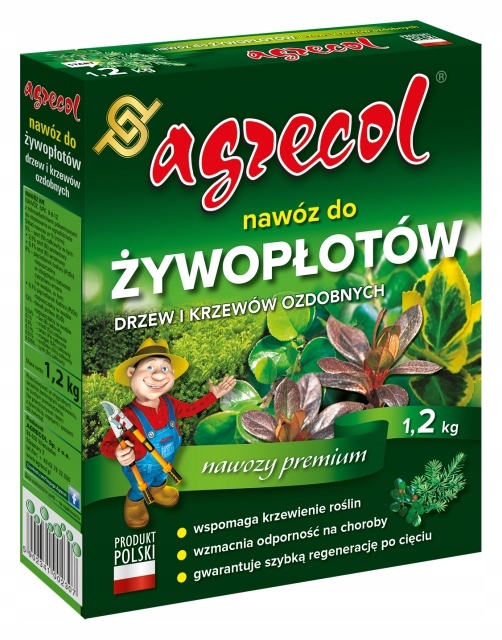 

Nawóz do żywopłotów drzew krzewów 1,2 kg Agrecol