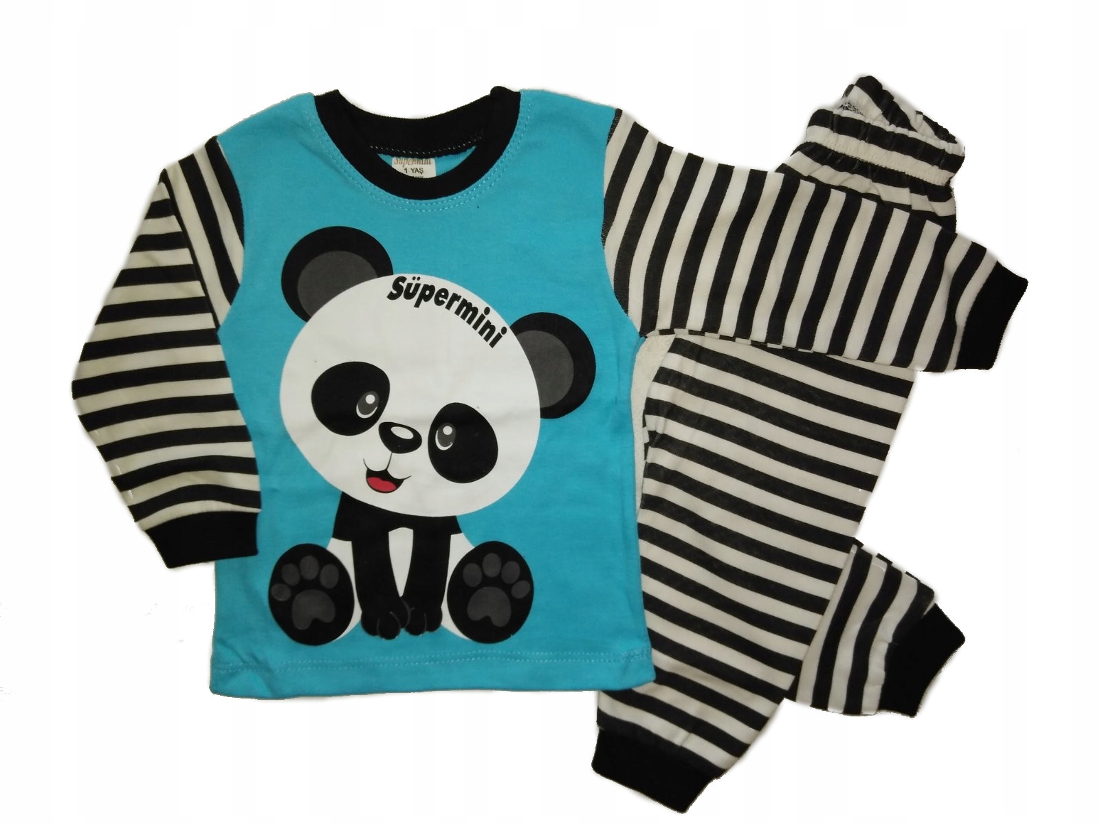 

Piżama piżamka Komplet niebieska Panda Roz. 92
