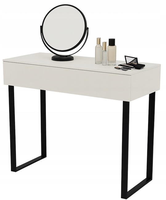 Toaletní Stolek Voga 90 cm, kašmír černé nohy