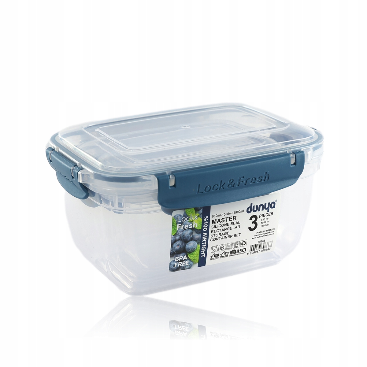 

Zestaw pojemników lunch box Master 500,1400,2300ml