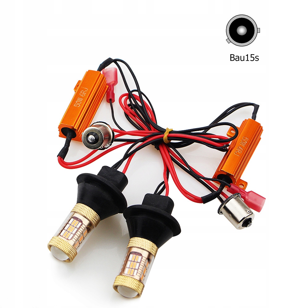 2w1 DZIENNE KIERUNKOWSKAZY LED PY21W ZESTAW Napięcie 12 V