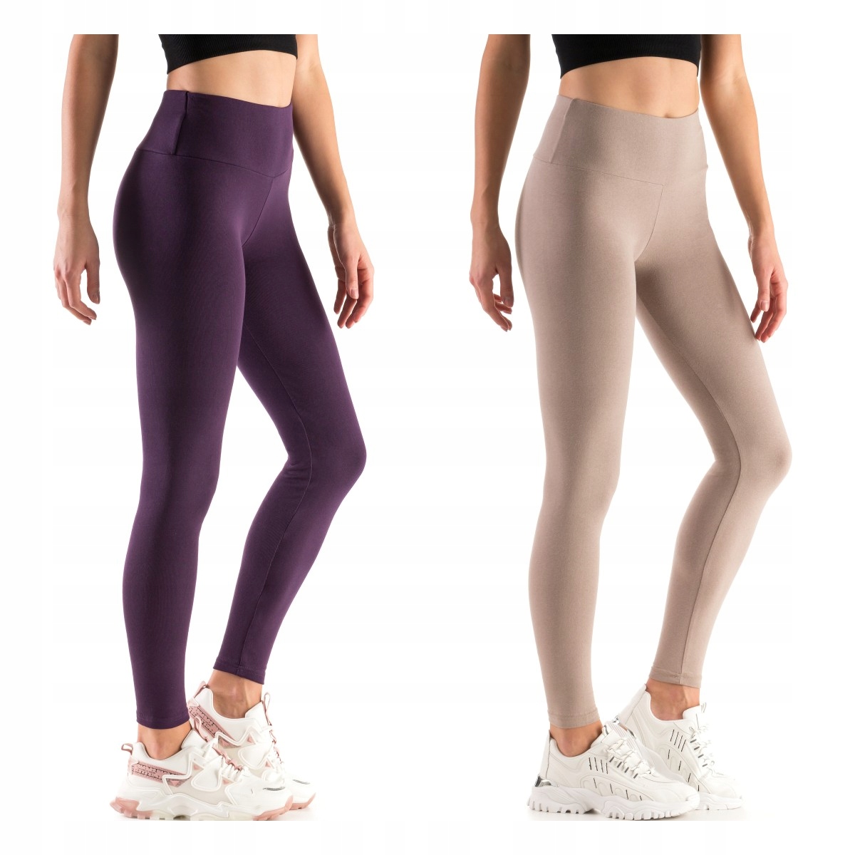 

2X Legginsy Z Wysokim Stanem Wyszczuplające Lwp