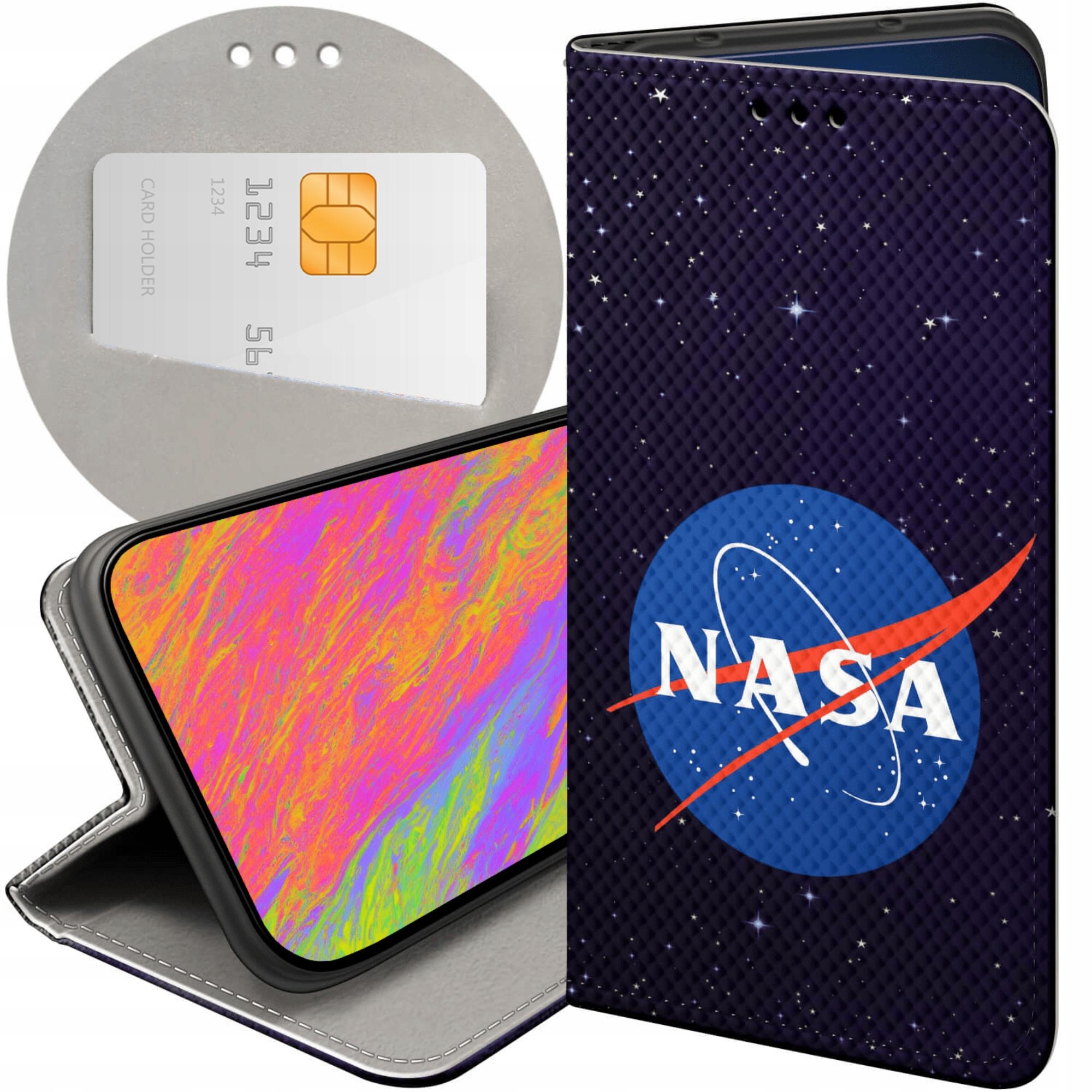Etui Z Klapką Do Xiaomi Redmi Note 9T Nasa Kosmos Astronomia Gwiazdy